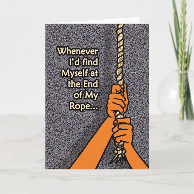 Tarjeta De Agradecimiento Fin de Rope (Anverso)