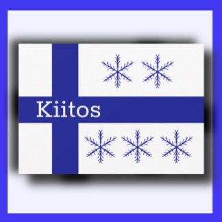 Tarjeta De Agradecimiento Finlandés