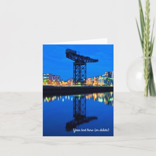 Tarjeta De Agradecimiento Finnieston Crane, Glasgow Greeting Card (Anverso)
