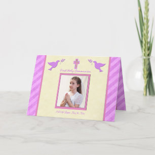 Tarjeta De Agradecimiento First Communion Thank You Card for a Girl