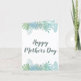 Tarjeta De Agradecimiento First Everything: Mother's Day Leafy Green Card