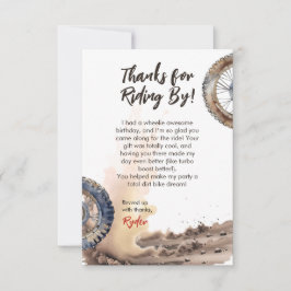 Tarjeta De Agradecimiento First Lap Little Racer Birthday