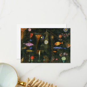 Tarjeta De Agradecimiento Fish Magic de Paul Klee