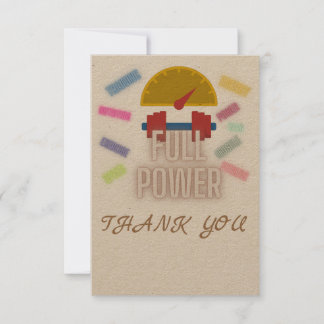 tarjeta de agradecimiento ( fitness, abs en progre