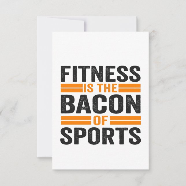 Tarjeta De Agradecimiento Fitness es el tocino del gimnasio deportivo Funny  (Anverso)