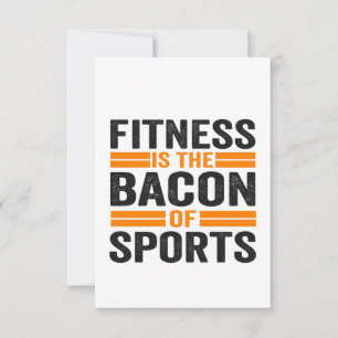 Tarjeta De Agradecimiento Fitness es el tocino del gimnasio deportivo Funny