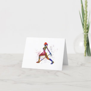 Tarjeta De Agradecimiento Fitness exercise in watercolor