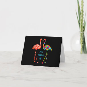 Tarjeta De Agradecimiento Flamencos Aceptar Entender el amor Autismo Flami