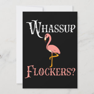 Tarjeta De Agradecimiento Flamencos   Bloqueros Flamingo Whassup