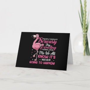 Tarjeta De Agradecimiento Flamencos La Gente Debería Dejar De Esperar Lo N