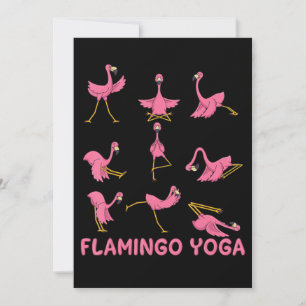 Tarjeta De Agradecimiento Flamencos Medición de la mancha de yoga de Flami