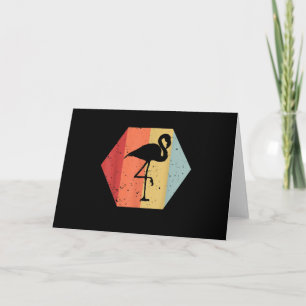 Tarjeta De Agradecimiento Flamingo de época retro   Cute Flamingo Lover