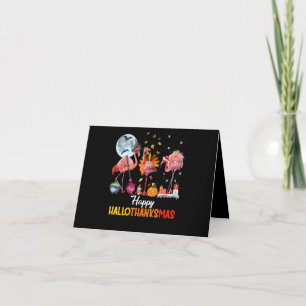 Tarjeta De Agradecimiento Flamingo Navidades de Flamingo Thankings Halloween