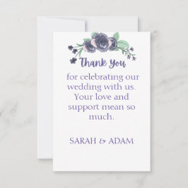 Tarjeta De Agradecimiento Flat Thank You Card