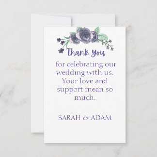 Tarjeta De Agradecimiento Flat Thank You Card