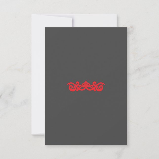 Tarjeta De Agradecimiento Flat Thank You Card (Anverso)