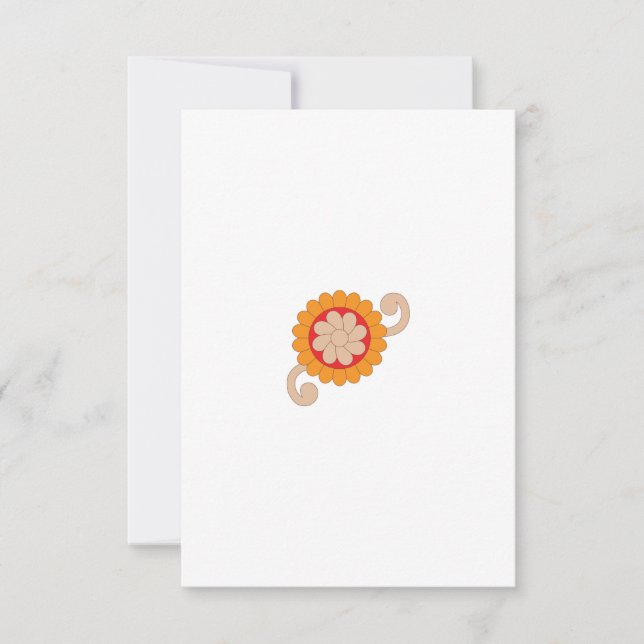 Tarjeta De Agradecimiento Flat Thank You Card (Anverso)