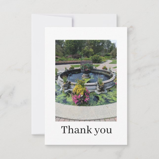 Tarjeta De Agradecimiento Flat Thank You Card (Anverso)