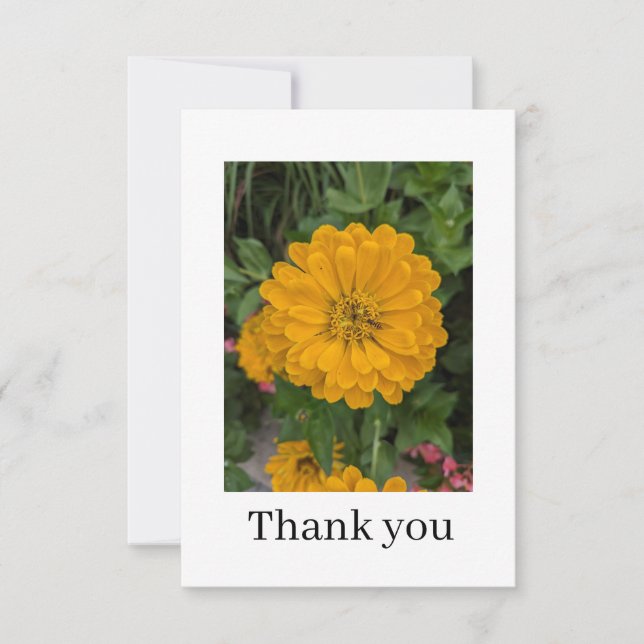 Tarjeta De Agradecimiento Flat Thank You Card (Anverso)