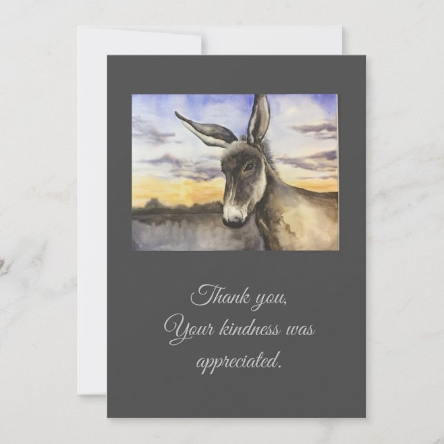 Tarjeta De Agradecimiento Flat Thank You Card (Anverso)