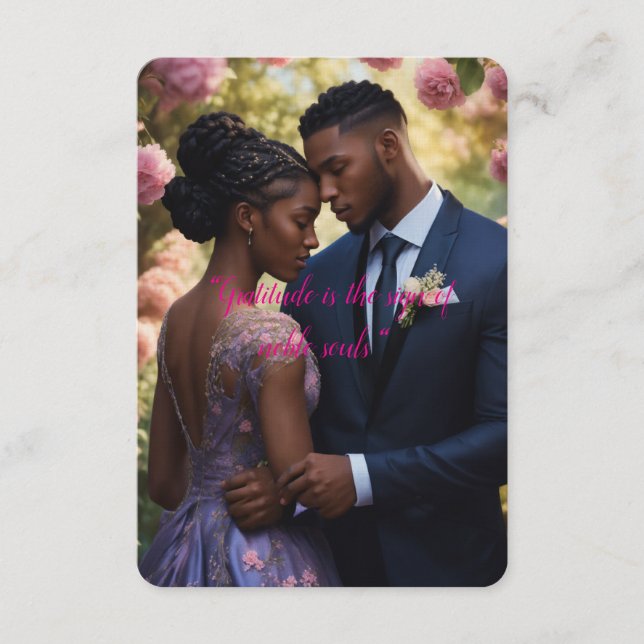 Tarjeta De Agradecimiento Flat Thank You Card, trendinng usa (Anverso)