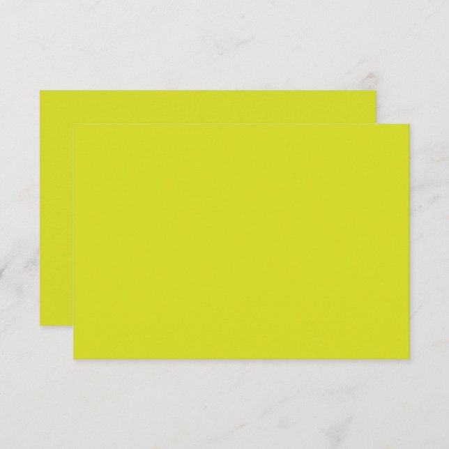 Tarjeta De Agradecimiento Flat Yellow Background – Back-to-School Texture (Anverso / Reverso)