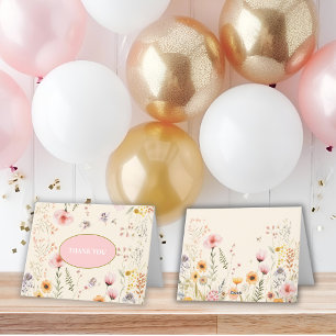 Tarjeta De Agradecimiento Flauta silvestre de fantasía y hadas raras