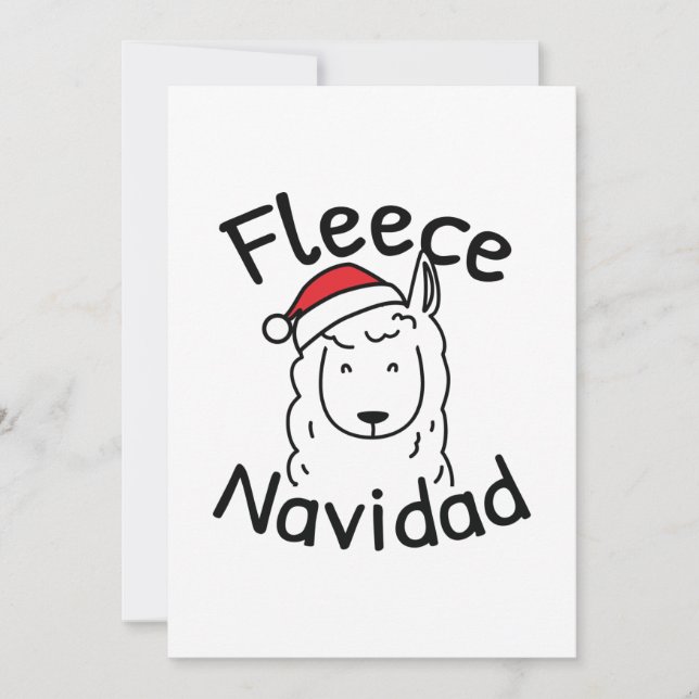 Tarjeta De Agradecimiento Fleece Navidad (Anverso)