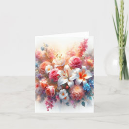 Tarjeta De Agradecimiento Fleurs du Cœur, Murmures d’Amour, carte pour tous