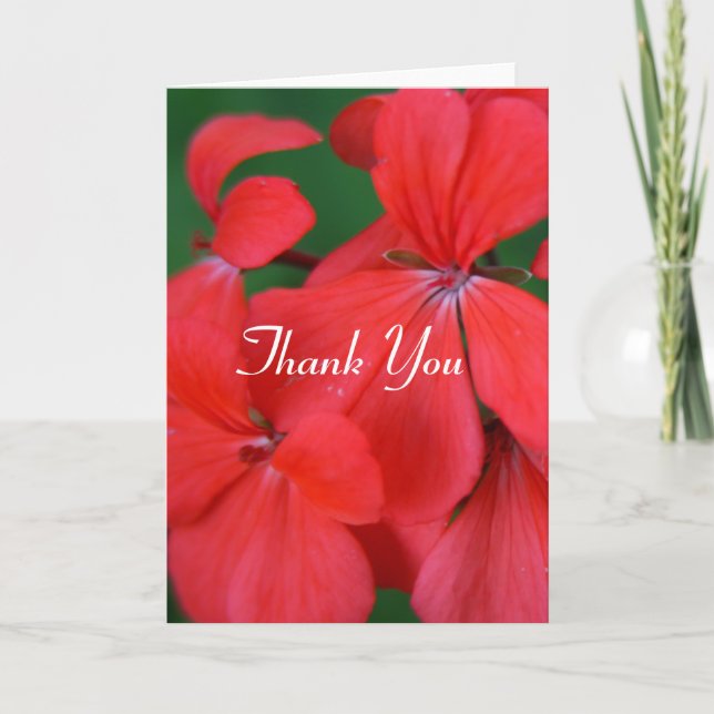 Tarjeta De Agradecimiento flor (Anverso)