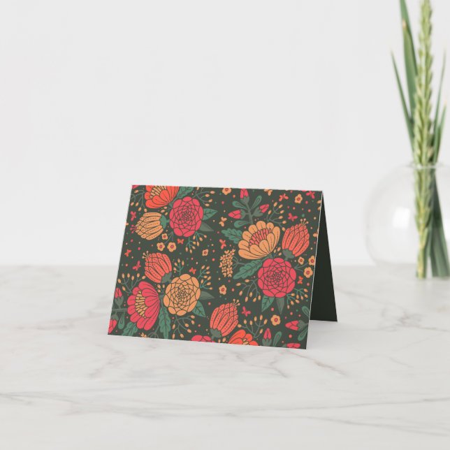 Tarjeta De Agradecimiento flor (Anverso)