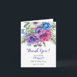 Tarjeta De Agradecimiento Flor de Anemone 80 cumpleaños Gracias<br><div class="desc">Floral de anémona floral 80 cumpleaños carta de agradecimiento. Esta brillante y colorida anémona florida tarjeta de agradecimiento por 80 años es una buena elección para una fiesta de cumpleaños de verano o una fiesta de cumpleaños de primavera. Estas cartas de agradecimiento plegadas de flores de anémona de 80 años...</div>