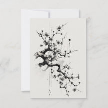 Flor de Cerezo Minimalista Tinta Sakura