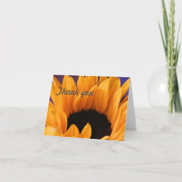 Tarjeta De Agradecimiento Flor de girasol