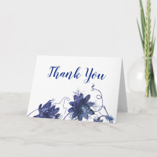 Tarjeta de agradecimiento Flor de la Pasión Acuare