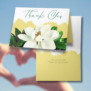 Tarjeta De Agradecimiento Flor de magnolia 5" x 7"