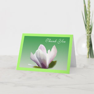 Tarjeta De Agradecimiento flor de magnolia de primavera gracias