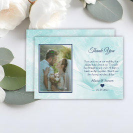 Tarjeta De Agradecimiento Flor de magnolia etérea, Boda