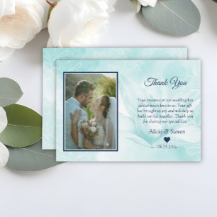 Tarjeta De Agradecimiento Flor de magnolia etérea, Boda