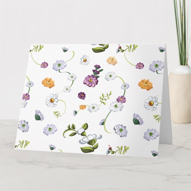 Tarjeta De Agradecimiento Flor de margarita 2 (Anverso)