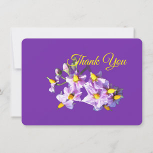 Tarjeta de agradecimiento Flor de Patata Púrpura