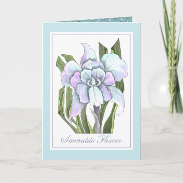 Tarjeta De Agradecimiento Flor de Smeraldo (Anverso)