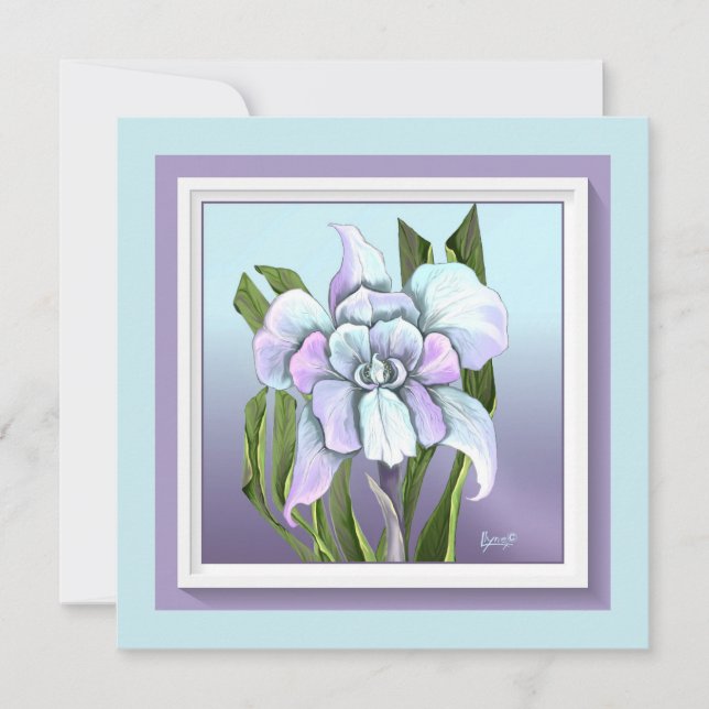 Tarjeta De Agradecimiento Flor de Smeraldo (Anverso)