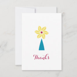 Tarjeta De Agradecimiento Flor de verano