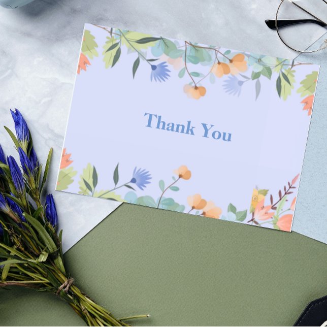 Tarjeta De Agradecimiento Flor de Vinca (Subido por el creador)