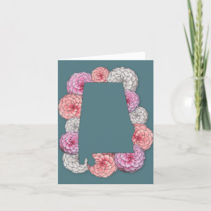 Tarjeta De Agradecimiento Flor del estado de Alabama