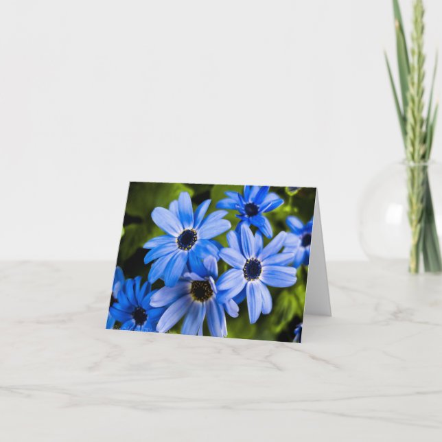 Tarjeta De Agradecimiento Flor en blanco Notecard (Anverso)