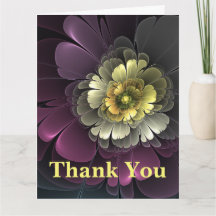 Flor Fractal Gris Purpura Moderna Abstracta