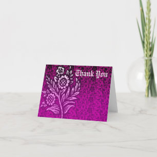 Tarjeta de agradecimiento Flor Purpura