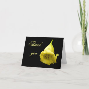 Tarjeta De Agradecimiento Flor tropical amarilla